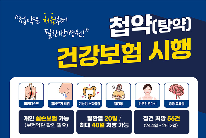 첩약 건강보험 시행